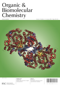 Cover of Org. Biomol. Chem. from 2005